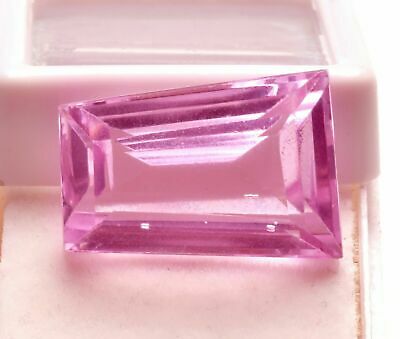 26.80 Ct Natural Kunzite Rose Pink Color Tapered Baguette Cut Certified Gemstone