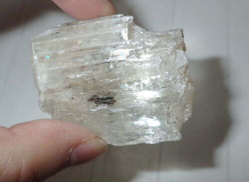 Large Spodumene Kunzite Hiddenite Triphane Crystal 359 Carat 50x42x21 Mm