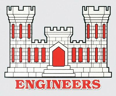 Us Army Corps Of Engineers Sticker - Made In The Usa!!