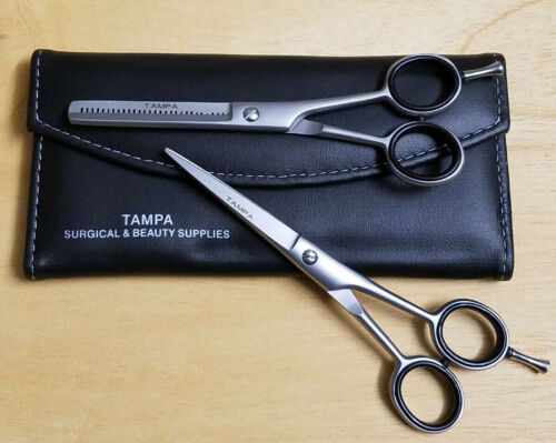 6" Professional Hair Cutting Japanese Scissors Thinning Barber Shears Set Kit