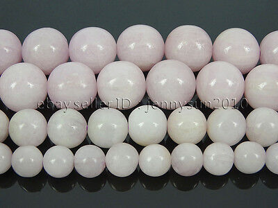 Natural Kunzite Gemstone Round Loose Spacer Beads 15'' 4mm 6mm 8mm 10mm 12mm