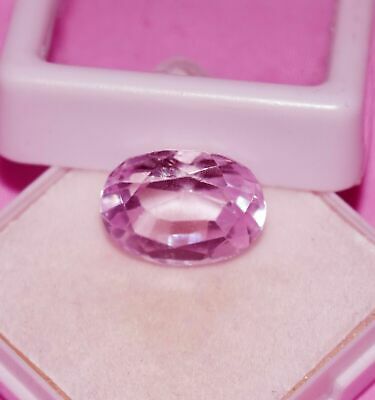 5.10 Cts Brilliant Natural Pink Kunzite Oval Shape Certified Gemstone