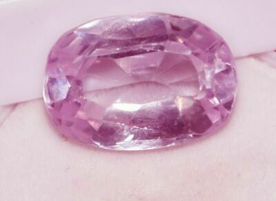 9.90  Cts. Natural Kunzite Rose Pink Color Oval Cut Certified Gemstone